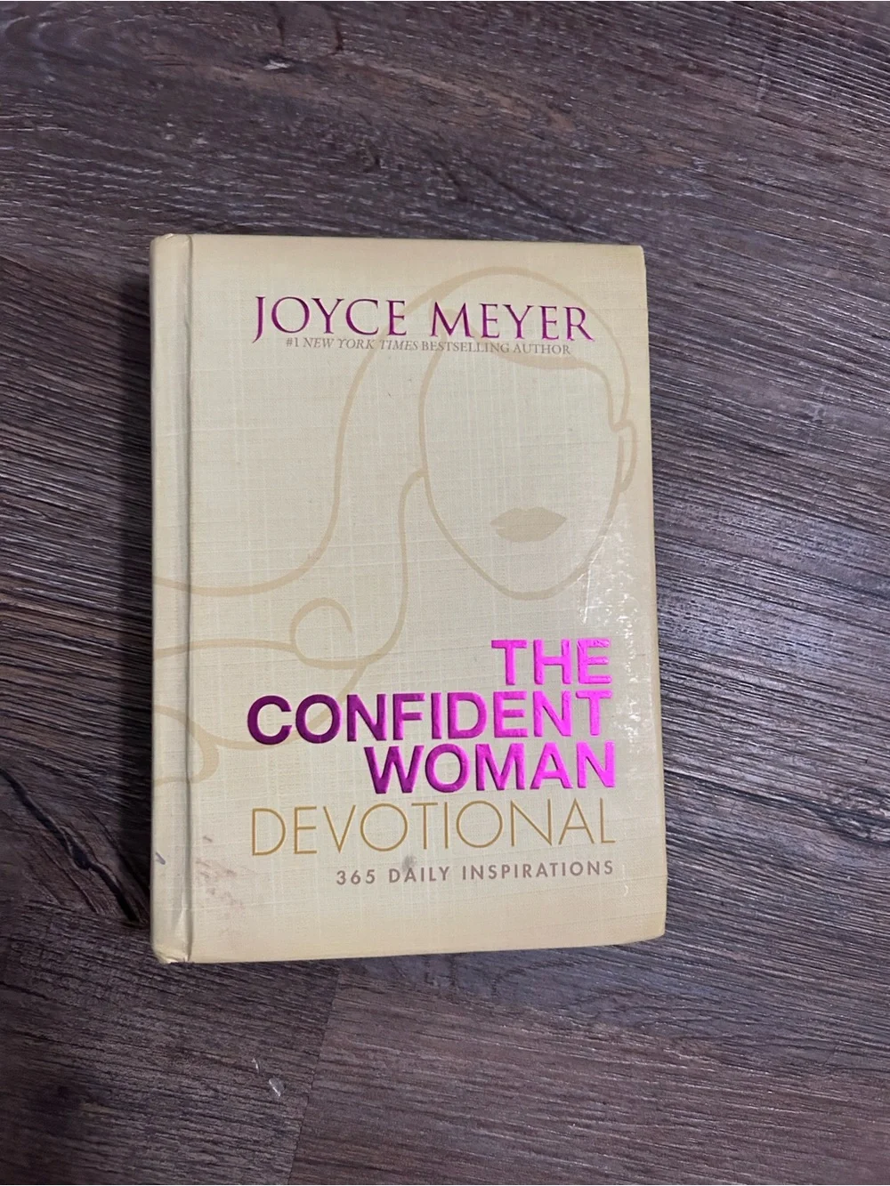 The Confident Woman Devotional - Beige with Pink Foil